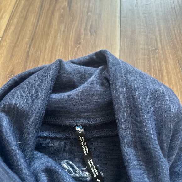 Kuhl women’s Lea Navy Cowl Neck Sweater Dress size small - Picture 4 of 6